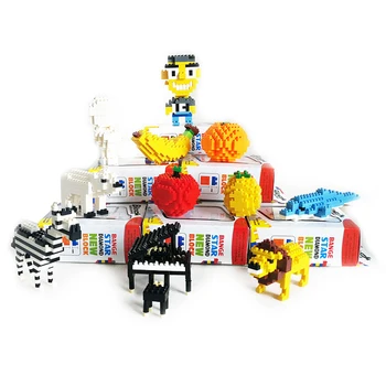 

Children Building Blocks Sets Toys Bricks Creative Kindergarten Early Education DIY Assembled Small Particles Animal Model Toys