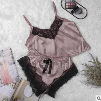 

Sexy Lingerie Set Sleepwear Women's Pajama Set Sexy Temptation Babydoll Nightwear Cute Cami Top and Shorts Pijama Mujer