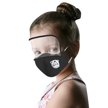 

Kids' Child Mouth Masks Washable Reusable Face Mask With 2 PCS Filters And Detachable Eye Shield Mouth Cover Facemask Mascarar