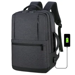 15.6 Inch Laptop Backpack USB Multifunctional Waterproof Business Large Capacity Expandable Travel Notebook Computer Backpack