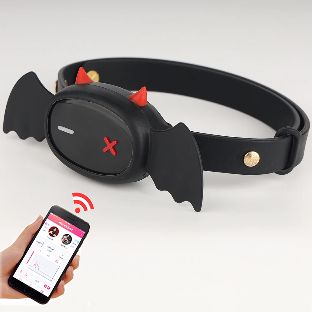 Little Devil Collar E Stim Remote Control Necklace For Adults_voghion.com