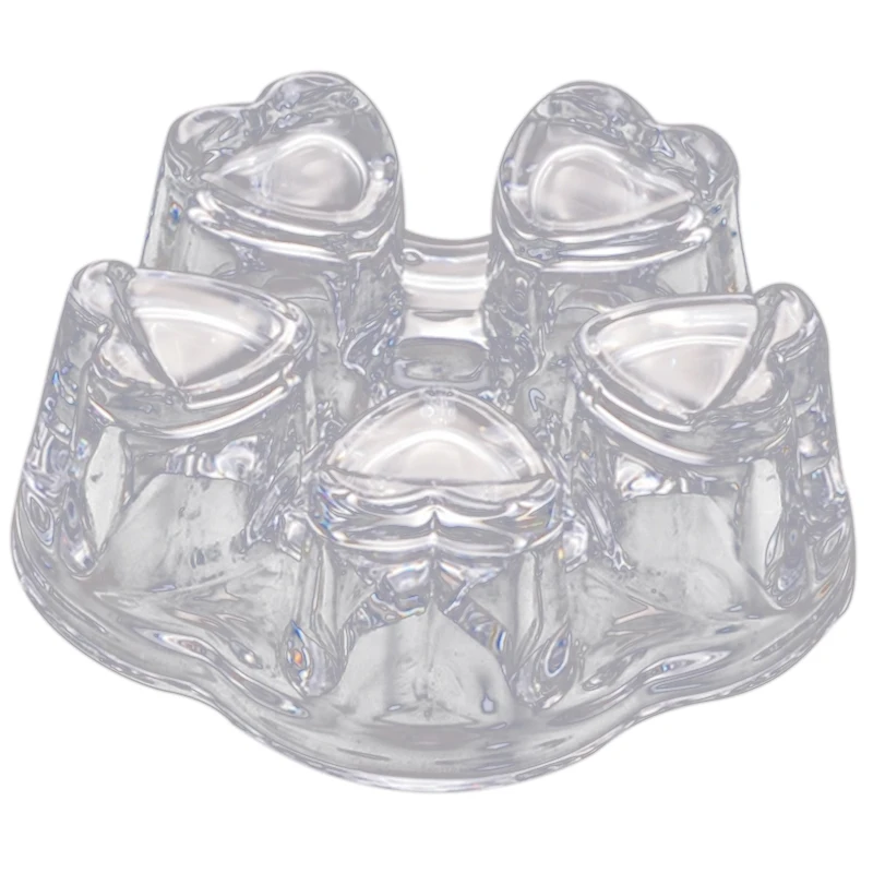 

New Big Heart Shape Glass Tea Pot Warmer,Flower Teapot & Coffee Pot Heating Base,High Temperature Resistant,Tea As Gifts-Transpa