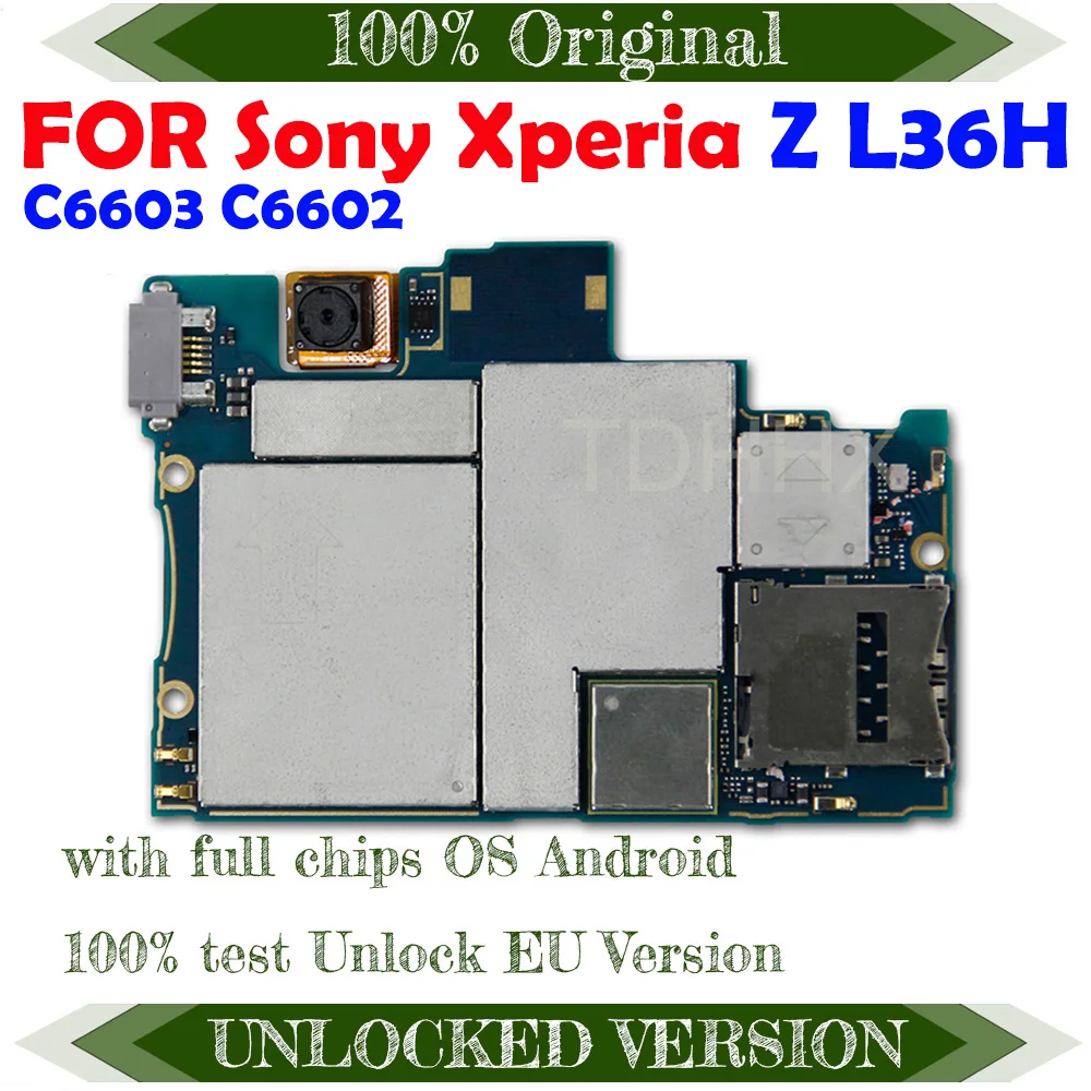 Материнская плата для Sony Xperia Z L36h C6602 C6603 оригинальная разблокированная