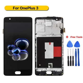 

Original LCD For Oneplus 3 LCD Display Touch Screen Digitizer Assembly For Oneplus 3 lcd display pantalla With Tools