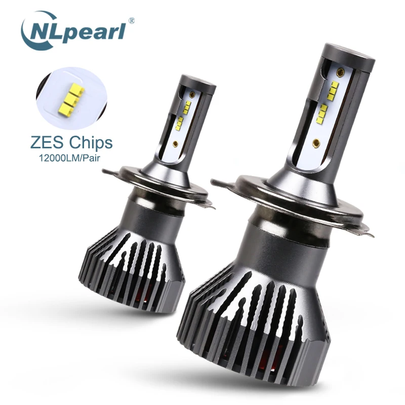 NLpearl 2x60 Вт 12000LM H7 Светодиодная лампа для фары с Lumileds чипы ZES H4 Led H7 H8 H11 H1 H3 H9 9005 HB3 9006 HB4 светодиодные лампы 6500K