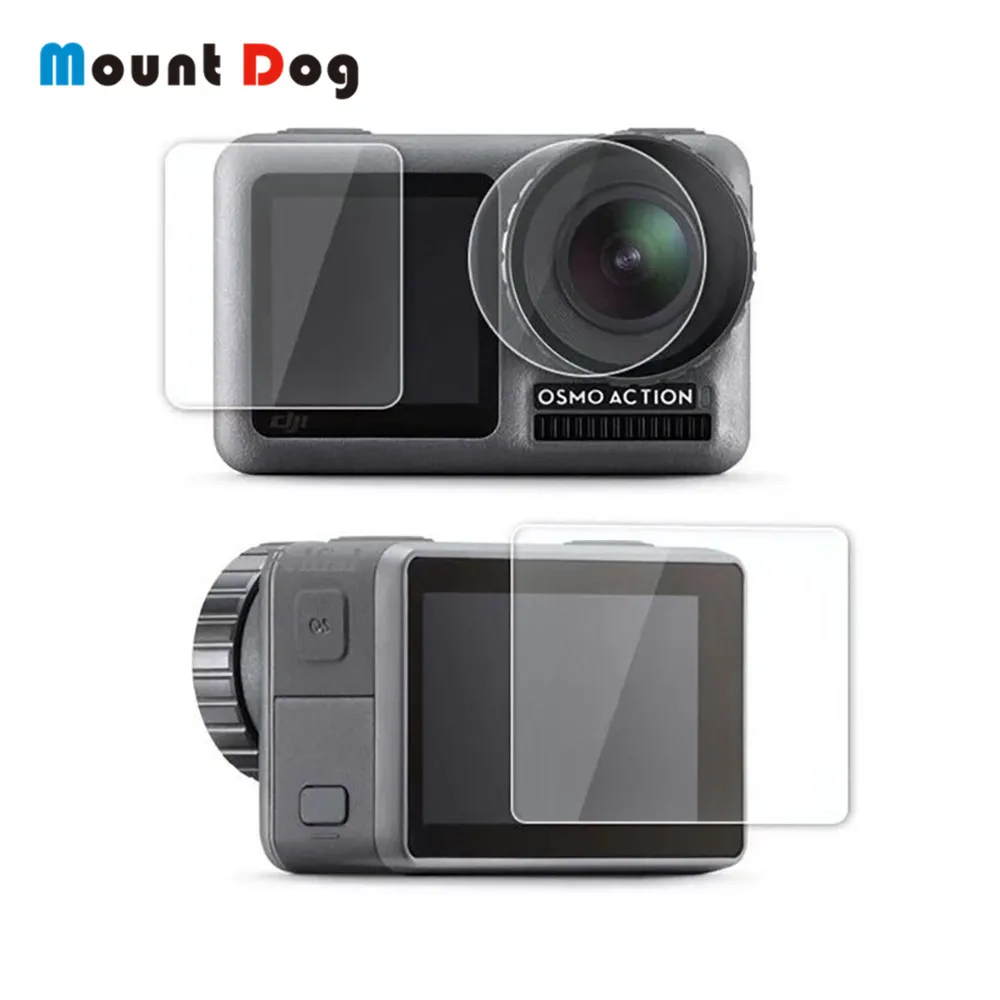 

MountDog For DJI OSMO Action Camera 2.5D Tempered Glass Protective Lens Screen Film Sport Camera Accessories