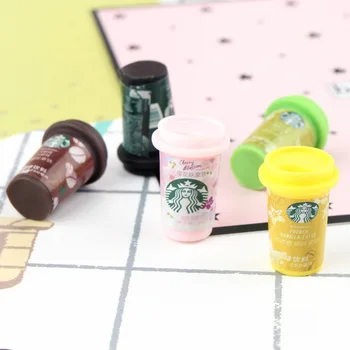 

1/6 Resin Mini Coffee Mugs Model for Pretend Play Miniature Dollhouse Kitchen Cup Drinks Food for Accessories