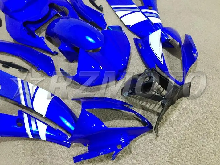 Новые ABS полные комплекты обтекателей подходят для YAMAHA YZF-R6 2006 2007 Обтекатели набор YZF R6 06 07 литьевая форма белый синий