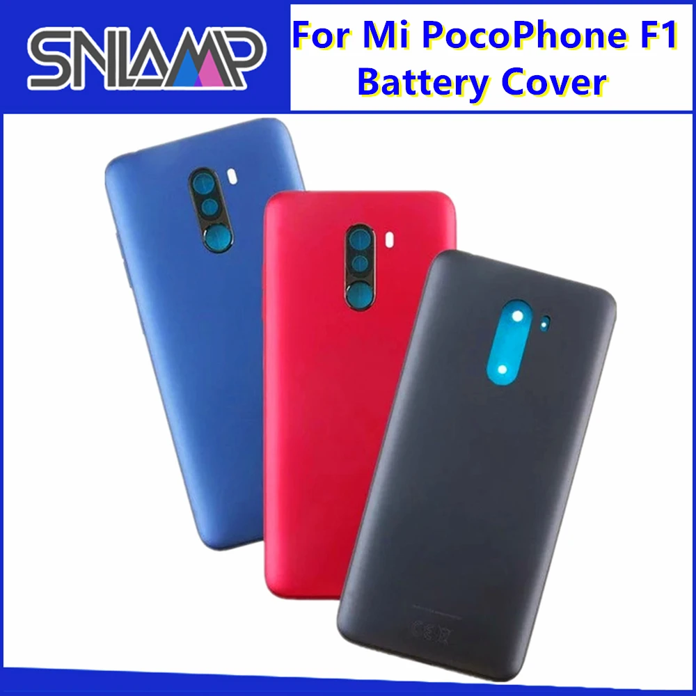 Xiaomi PocoPhone F1 Крышка батарейного отсека задняя дверь чехол+ рамка камеры для Xiaomi Pocophone F1 крышка батарейного отсека Замена