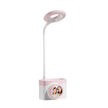 

Usb Rechargeable Led Desk Lamp Contact Dimming Adjustment Table Lamp for Children Kids Reading Study Bedside Bedroom Living Room