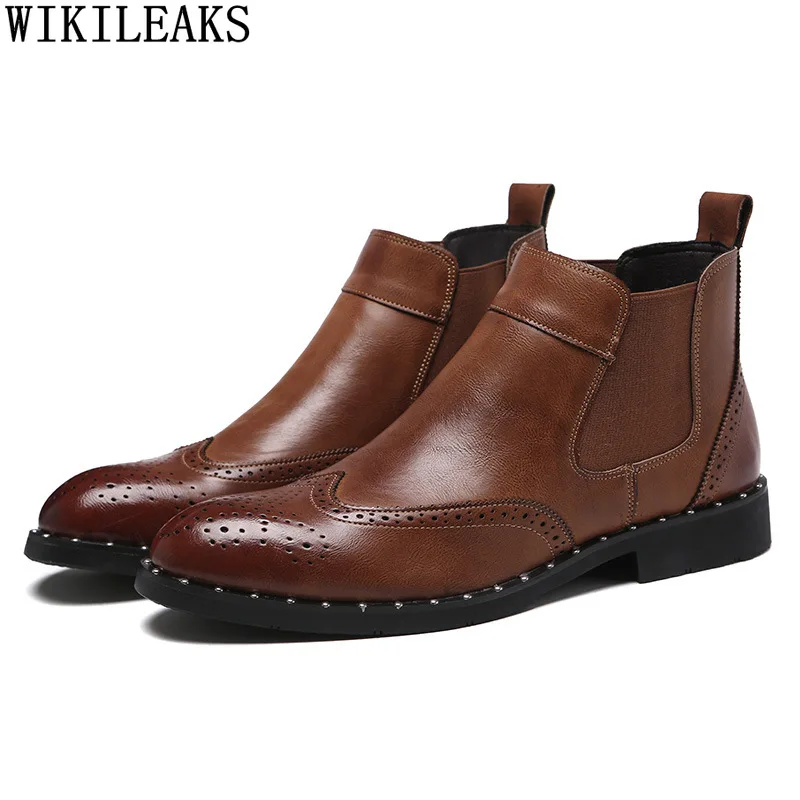 

Office 2024 Chelsea Boots Leather Shoes Men Snow Boots for Men Male Shoes for Men Ankle Boots Man Los Zapatos De Los Hombres