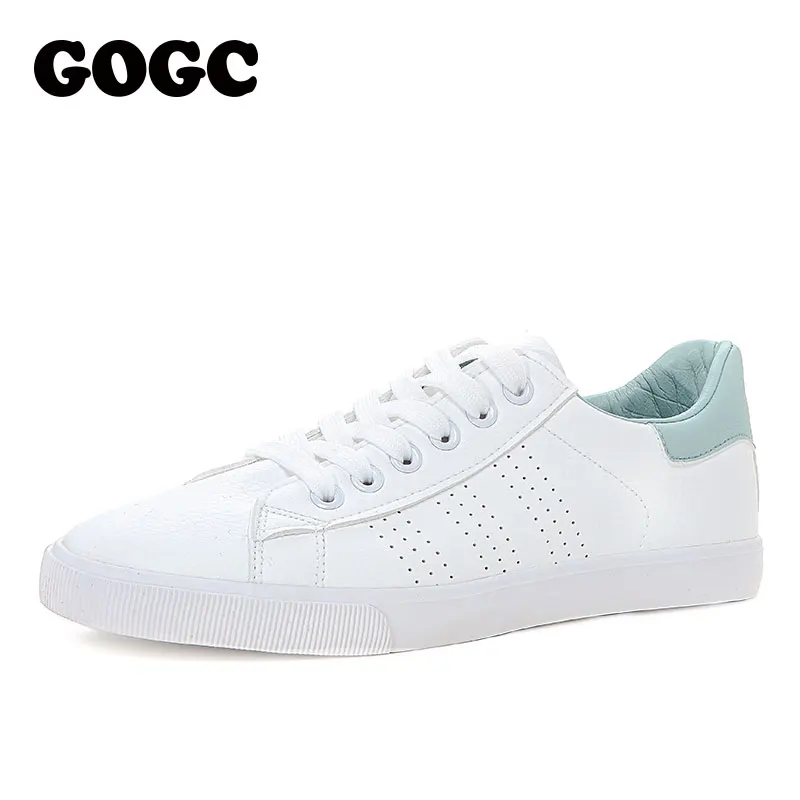 GOGC White Sneakers Women canvas shoes Spring Summer ons Women Sneakers Flat Shoes Women's slipony women casual G788 - Цвет: G788-12