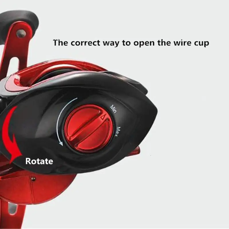 Metal Wire Cup High Speed Ratio 18+1 Multi-bearing Super Smooth Drip Fishing Wheel Reel Adjustable Magnetic Brake System