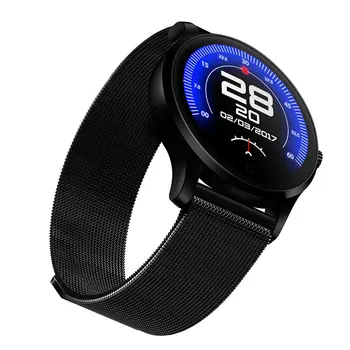 

STAR 37 Smart Wrist Watch 1.22inch IPS Screen 300mAh Battery Heart Rate Sensor 4.0 Stainless Steel Strap Wristwatch