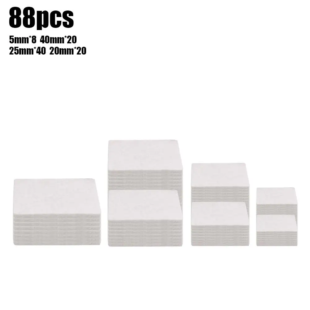 DIY самостоятельно мягкие прокладки из плотной макулатурной бумаги, мебельные накладки для стола, дивана, растительных горшков, пол, защита от царапин, жесткие поверхности, уменьшает шум - Цвет: 88pcs square
