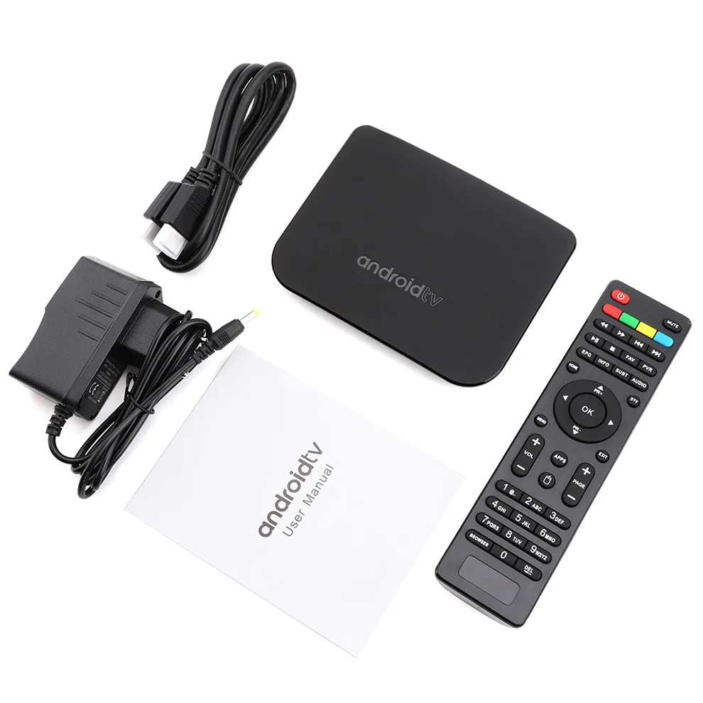 

DVB-T2 Android 7.1 WiFi TV Box Amlogic S905D 1G ROM 8G RAM 2.4G 100M Support 4K H.265 DVB T2 Mini Thin M8S Plus DVB Media Player