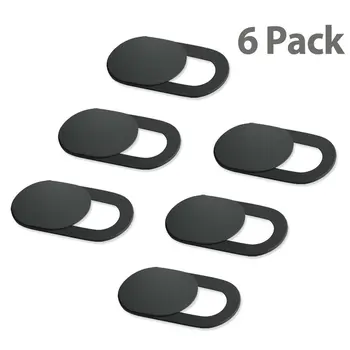 

12pc 6PC WebCam Cover Shutter Magnet Slider Plastic Camera Cover for Web Cam IPhone PC Laptops Mobile Phone Lens Privacy Sticker