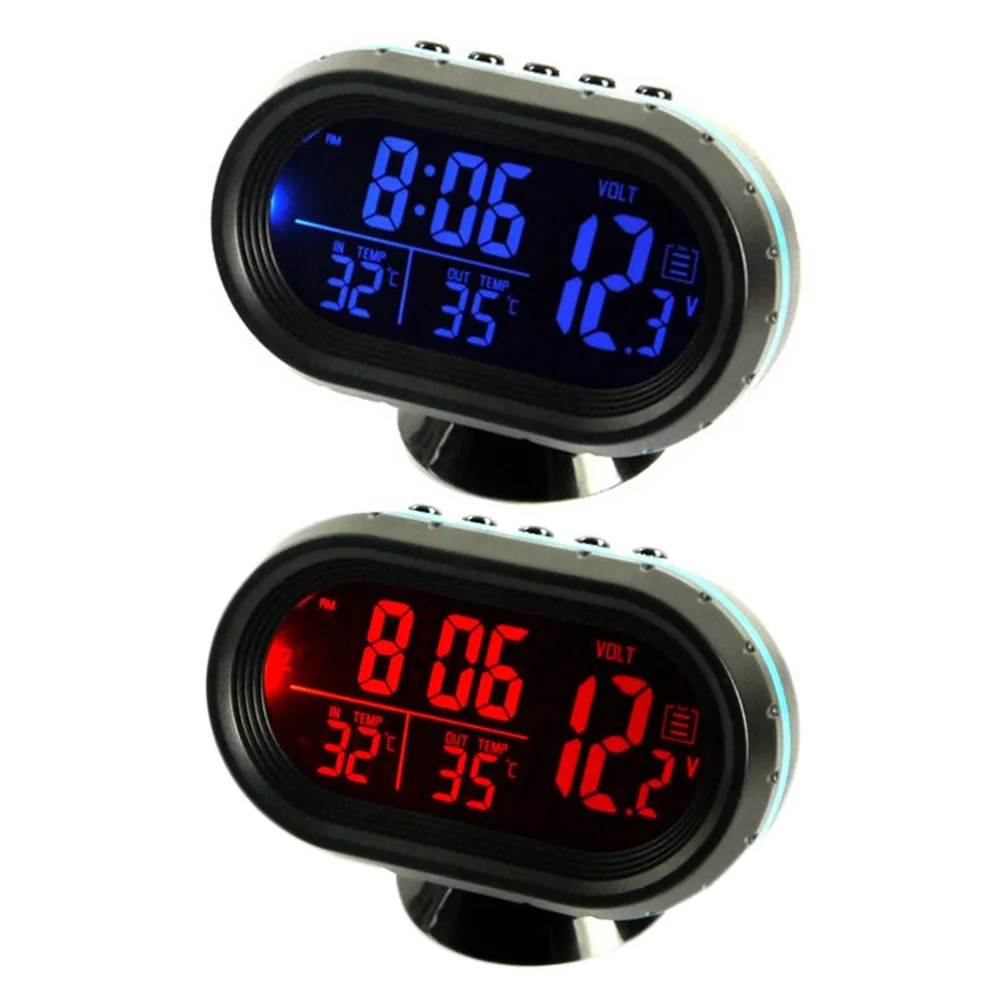  Car Clock & Date Digital Display Indoor Outdoor Thermometer & Voltage Monitor durable and practical