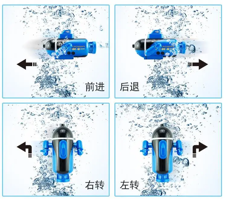 4-канальный пульт дистанционного управления подводная лодка детская игрушка дистанционного управления Мини лодка с дистанционным управлением творческий электрические развивающие игрушки