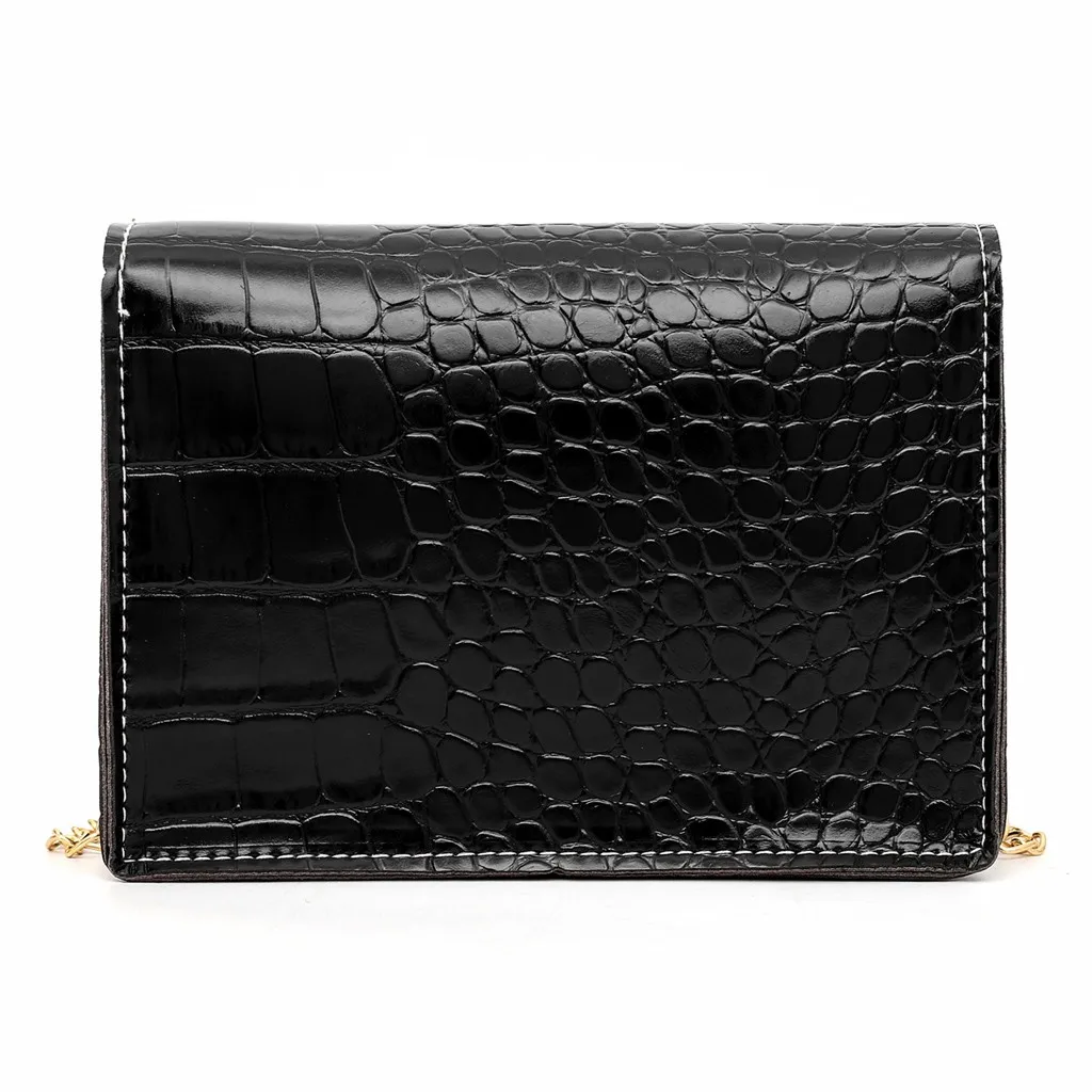 Elegant Crocodile Pattern Crossbody Bags for Women Small Square Leather Luxury Handbags Women Bags Designer Shoulder Bag#T2