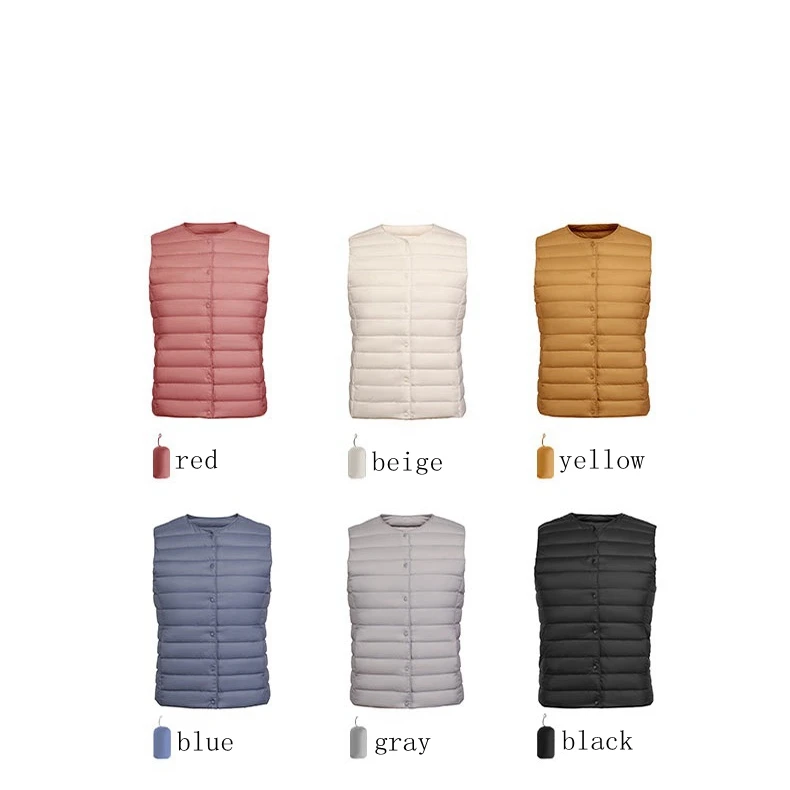 NewBang 90% Matt Fabric Women's Warm Vests Ultra Light Down Vest Women Two Ways Waistcoat Portable Warm Sleeveless Winter Liner 5