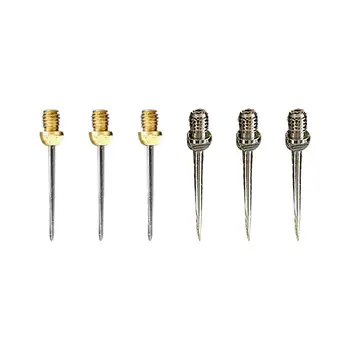 

6 Random Color Soft And Hard Replaceable Dart Needle Pack Steel Tips Conversion Dart Tip Points Flight Shafts Darts Replacement