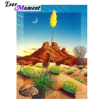 

Ever Moment Diamond Painting Kit Landscape Desert Art Cactus Mosaic Picture Handmade Art Craft Home Decor Paint By Diamond 5L643