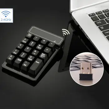 

2.4GHz Mini USB Wireless Numeric Keypad 19 Keys Number Pad Numpad Receiver for Windows XP/7/8 Laptop PC Computer Accessories