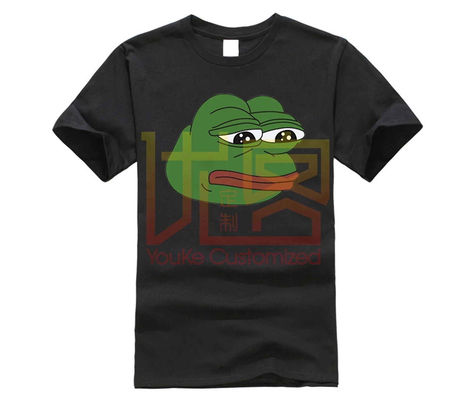 Летняя популярная футболка Meme лягушонок Пепе унисекс с коротким рукавом и