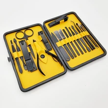 Набор для маникюра из нержавеющей стали, набор для дизайна ногтей, инструменты, палочки для отодвигания кутикулы, триммер для стрижки, ножницы, пилка для ногтей, пинцет