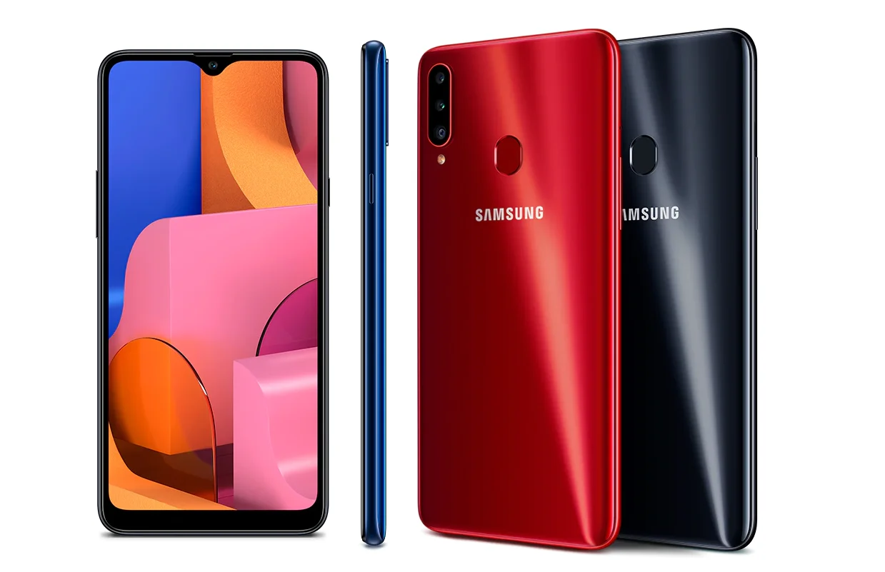 Смартфон samsung Galaxy A20S 6,5 ”Infinity-V 4 Гб 64 Гб 13,0 МП+ 5,0 МП распознавание лица 4G мобильный телефон