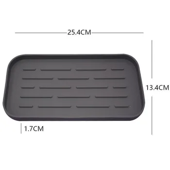 

Silicone Dish Drying Drain Mat Flume Folding Draining Mat Storage Holder Heat Resistant Non-Slip Tray Non-toxic Slip-proof