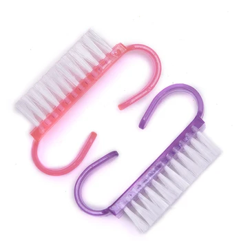 

Plastic Nail Cleaning Brush Tools File Nail Art Care Manicure Pedicure Soft Remove Dust Small Angle Clean For Nail Makeup