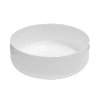 

1Pc Bonsai Flower Pot Simple Imitated Ceramics Plastic Flowerpot Creative Planter Container for Garden (White)