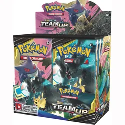 Pokémon – cartes à collectionner en anglais, jeu Booster soleil et lune, dessiné au hasard, 1 paquet de 10 pièces en cadeau pour enfants 