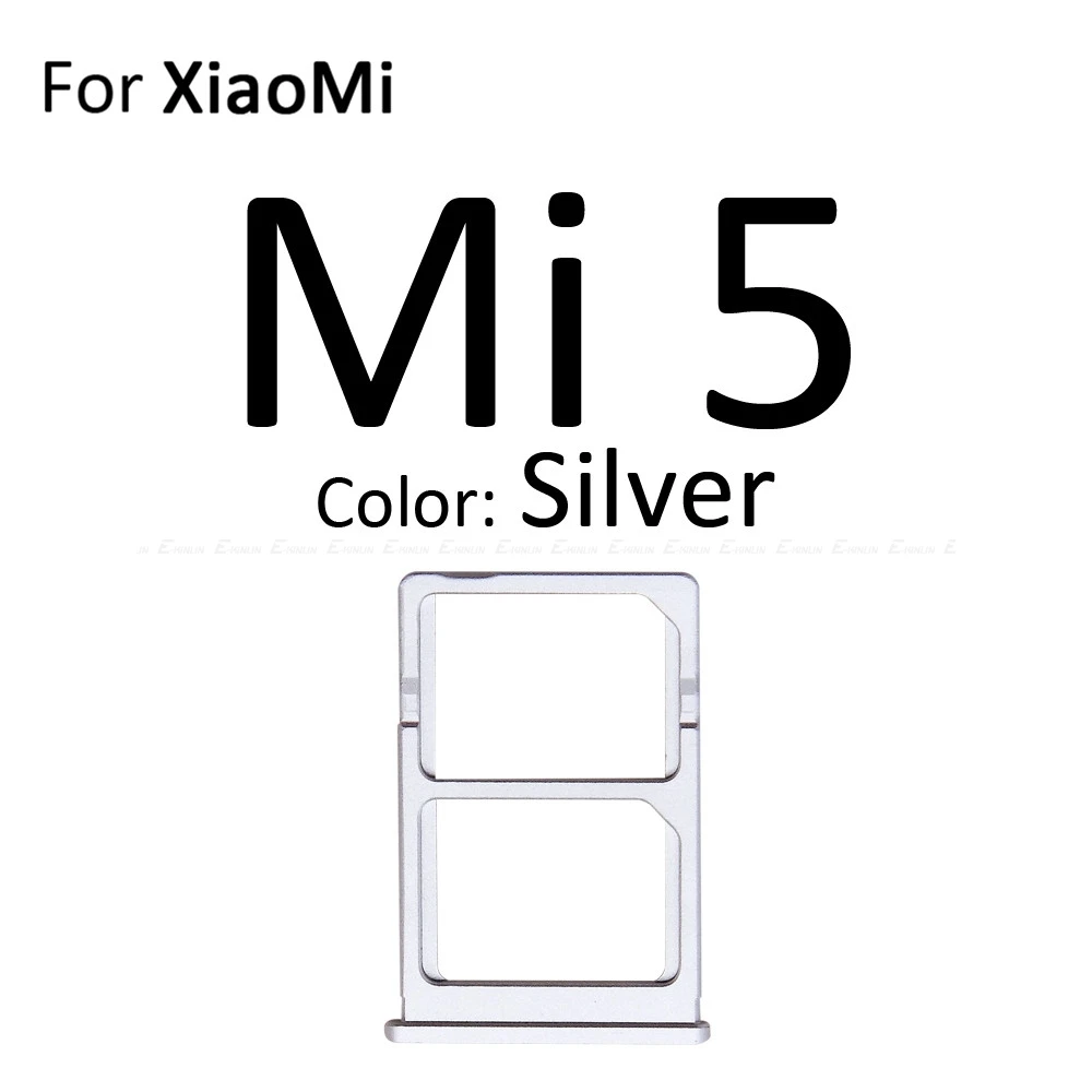 Sim Card Socket Slot Tray Reader Holder Connector Micro SD Adapter Container For XiaoMi Mi 6 5 5S Plus Replacement Parts