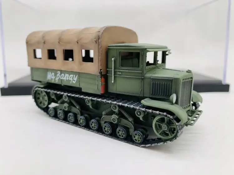 1/72 Вторая мировая война советская модель оружейного трактора Коллекционная коробка с окошком для демонстрации модели
