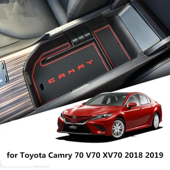 

Car Central Armrest Storage Box Container Pocket Organizer Holder Box for Toyota Camry 70 V70 XV70 2018 2019 Auto Accessories