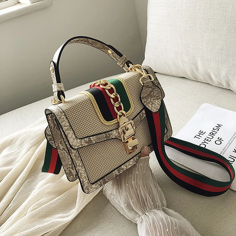 

Small Crocodile Print Flap Bags for Women 2021 Leather Mini Handbag Ladies Shoulder Bag Crossboby Bag Female Brand Designer Bag