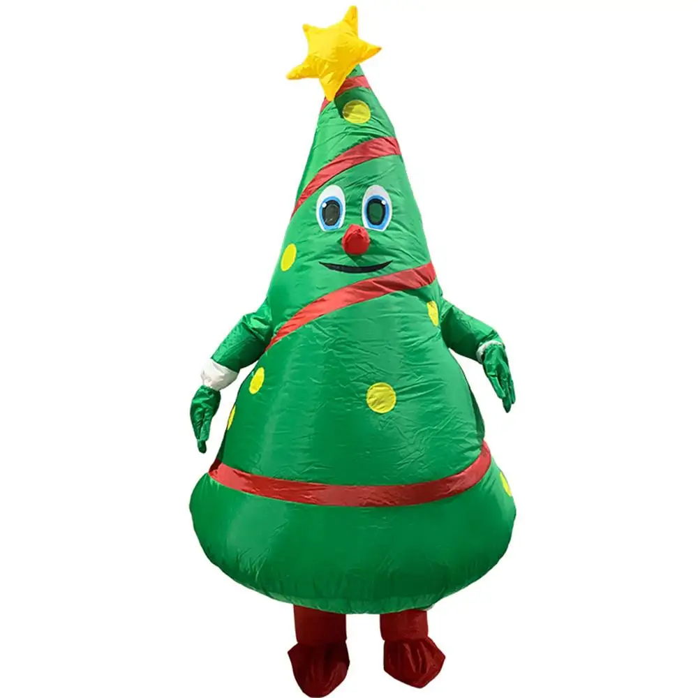 Надувные Рождественские елки для взрослых; карнавальный костюм; забавная праздничная одежда; реквизит