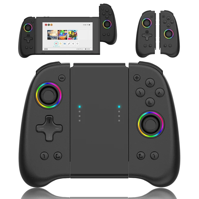 Mando Joy-Con Set - Color Light Verde Azul - RGB