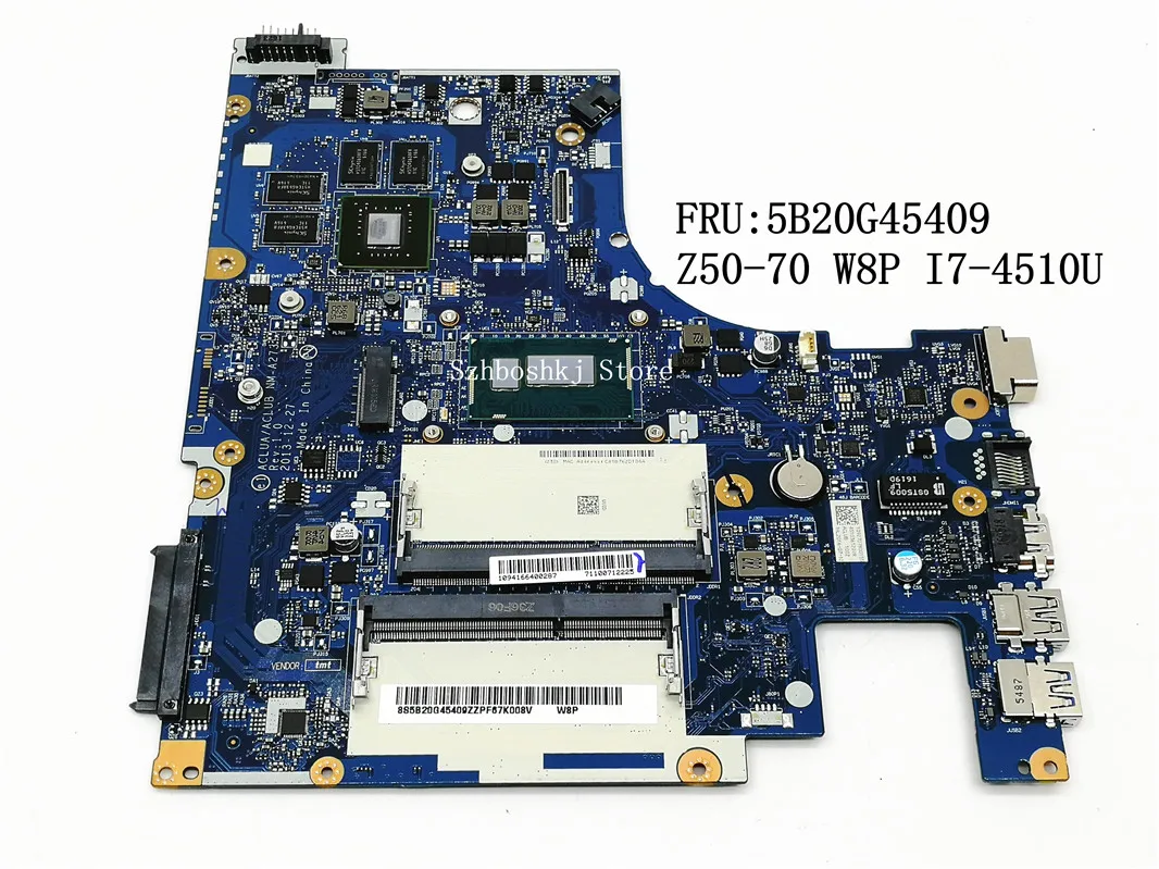 ACLUA/ACLUB NM-A273 для lenovo Z50-70 материнская плата ноутбуков FRU 5B20G45409 встроенный процессор