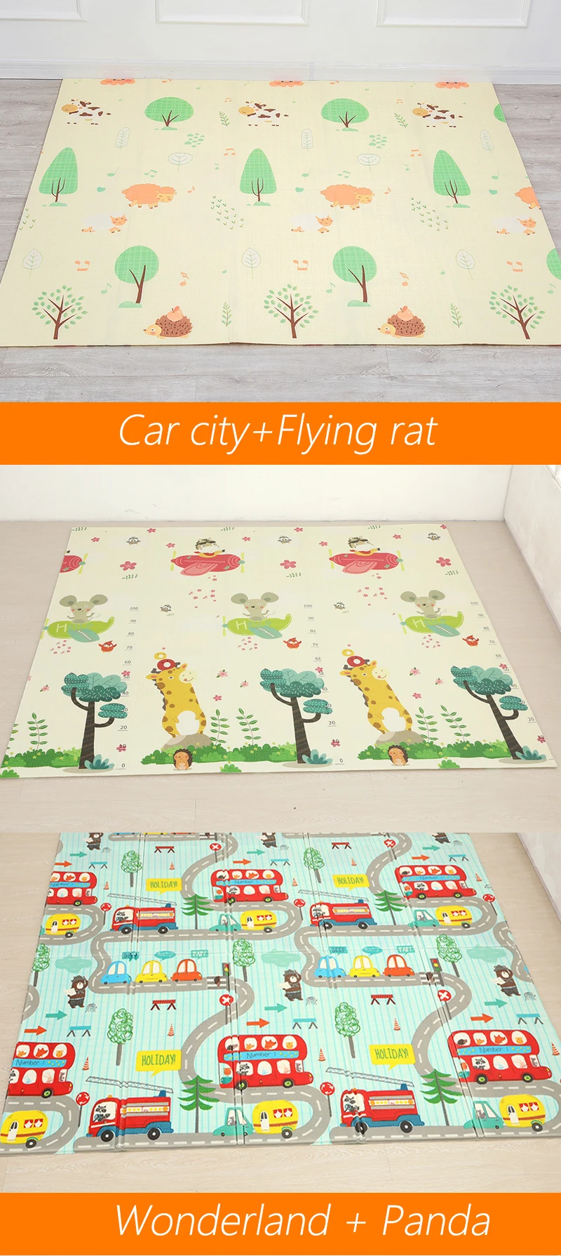 XPE Folding Children's Mat  Developing Crawling Baby Toys Carpet Climbing Game Floor Mat for Children Kids Rug