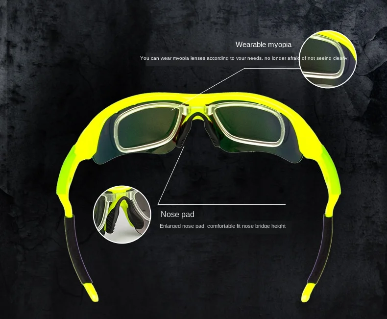Cycling Sunglasses Outdoor Polarizing Bicycle Riding Glasses Wind-Resistant Sand Fishing Mountain Bike Sports Sun Goggles