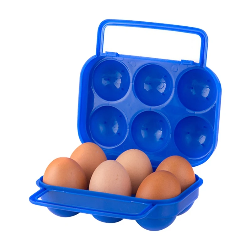 12 сетки пластиковые яйца бытовой ящик для хранения Органайзер для яиц Портативный коробка для яиц для кемпинга на открытом воздухе - Цвет: 5