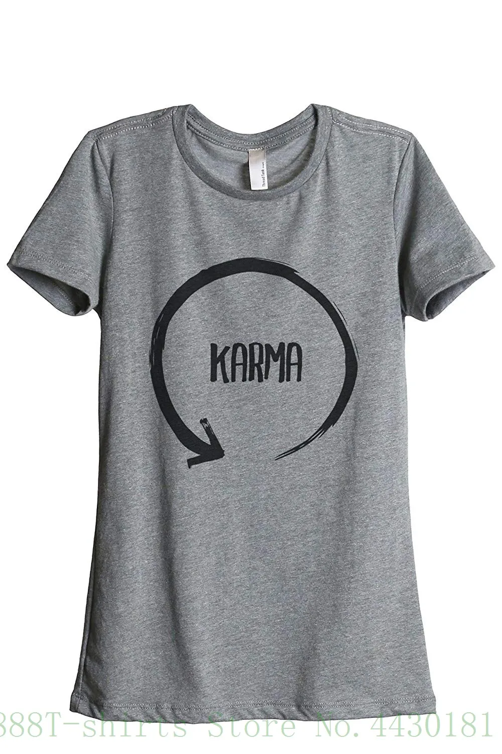 Женская футболка Karma Cycleloose тонкая модная Непринужденная топы серо-лилового цвета