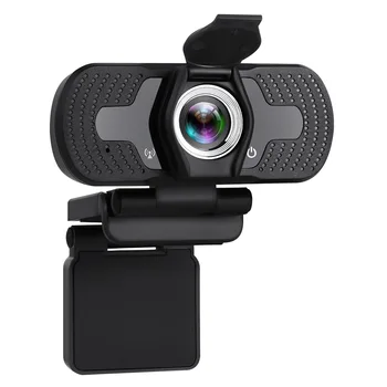 

USB2.0 Noise Reduction Conferencing Full HD Webcam Live Streaming 1080P Video Recording Drive Free With Privacy Cover And Tripod