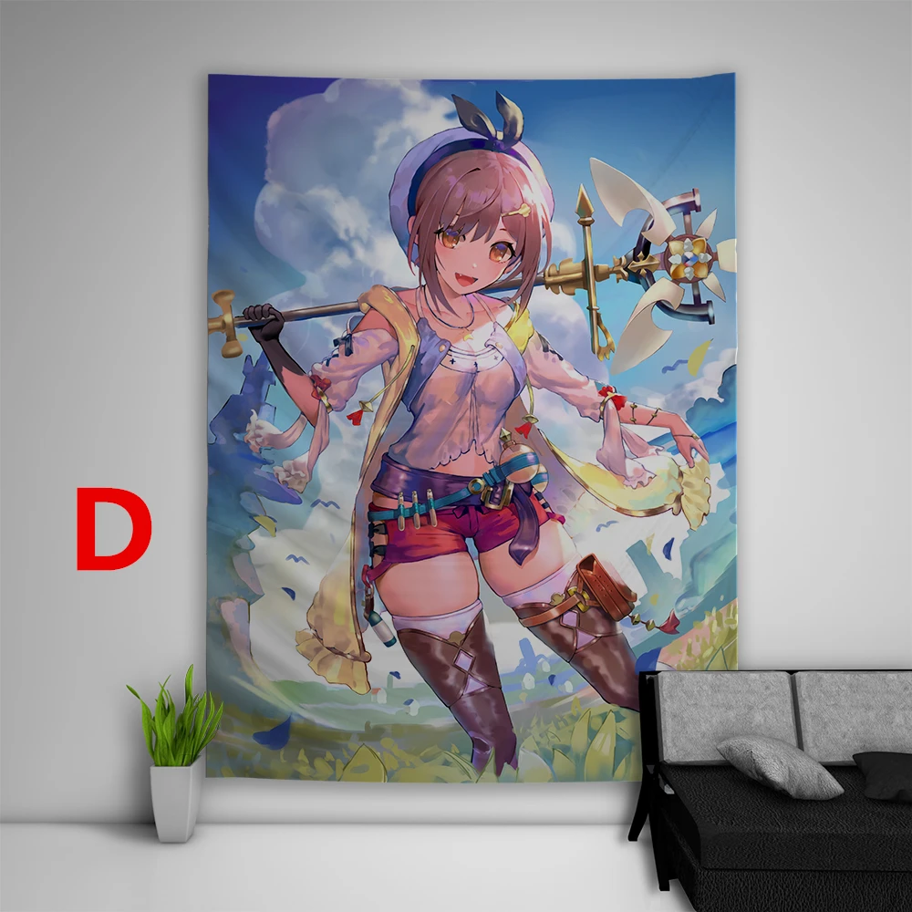 D Atelier Ryza Reisalin Stout гобелены искусство настенный диван стол покрывало домашний декор в общежитии подарок - Цвет: D