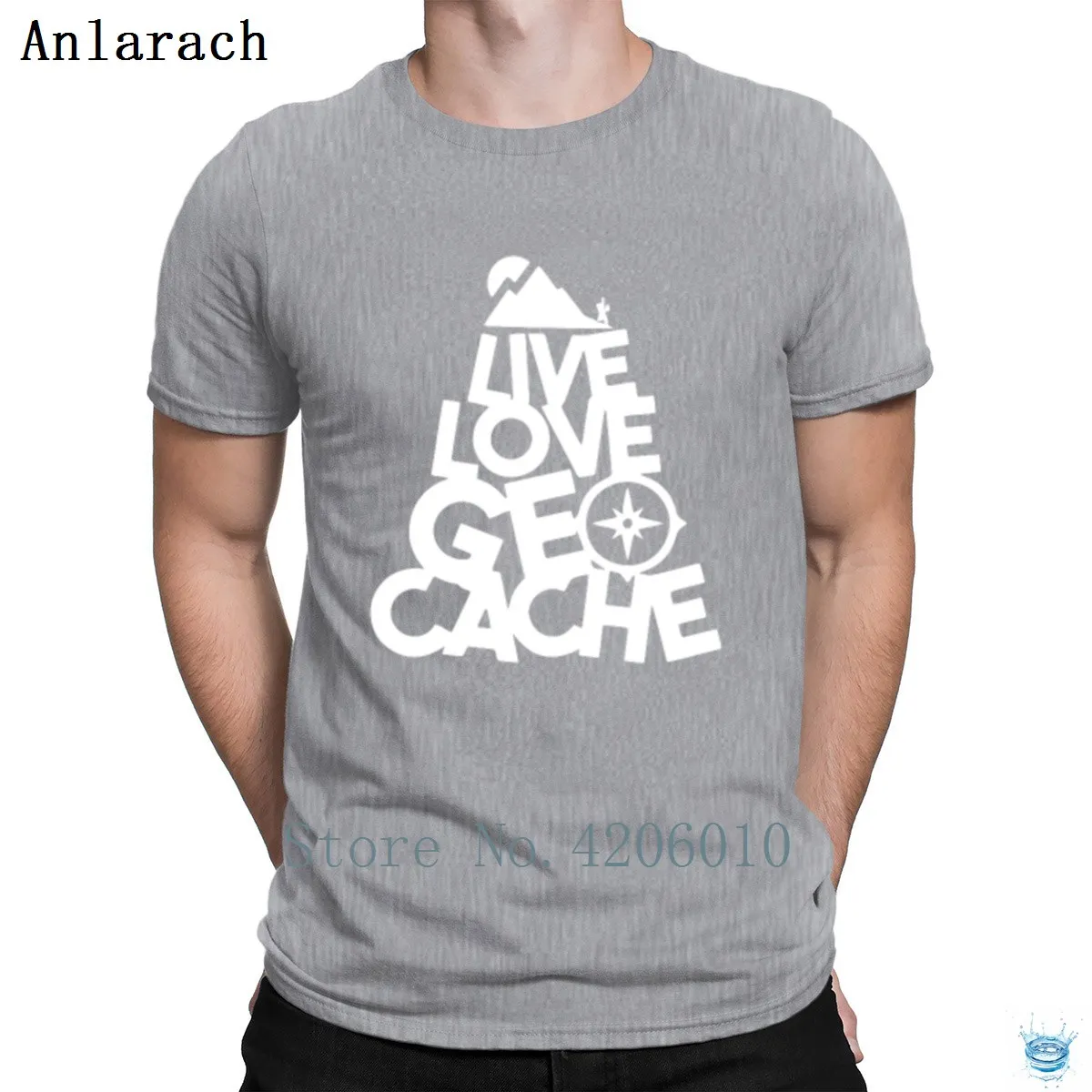 Live Love Geocache футболка дизайн стильный большой мужская футболка хип-хоп топы тренд Лето анларач