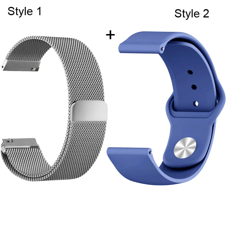 

22mm Bracelet Strap For Huawei Watch GT 2 Pro Honor Dream Magic Watchband Milanese Stainless Steel Watchstrap Silicone Wristband